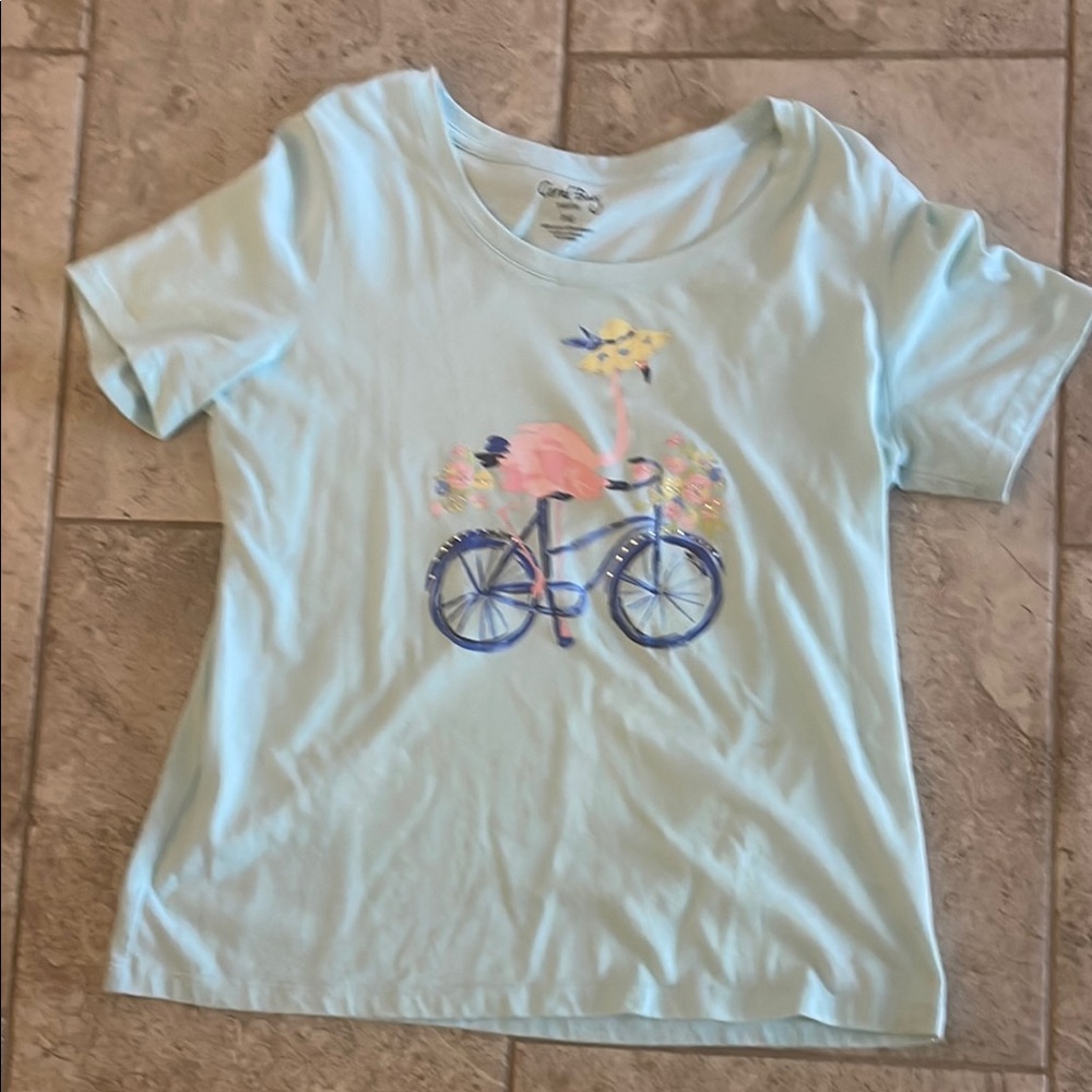 Women’s Light Blue Graphic T-Shirt